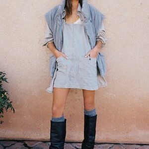 We The Free Overall Smock Mini Railroad Dress